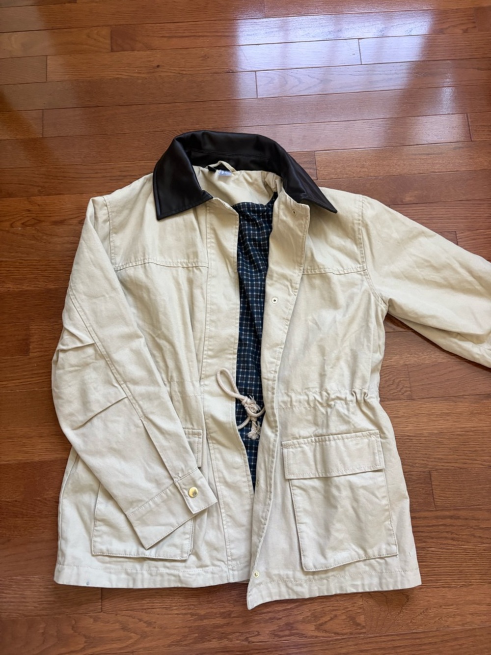 H & M Barn Jacket with Contrast Collar